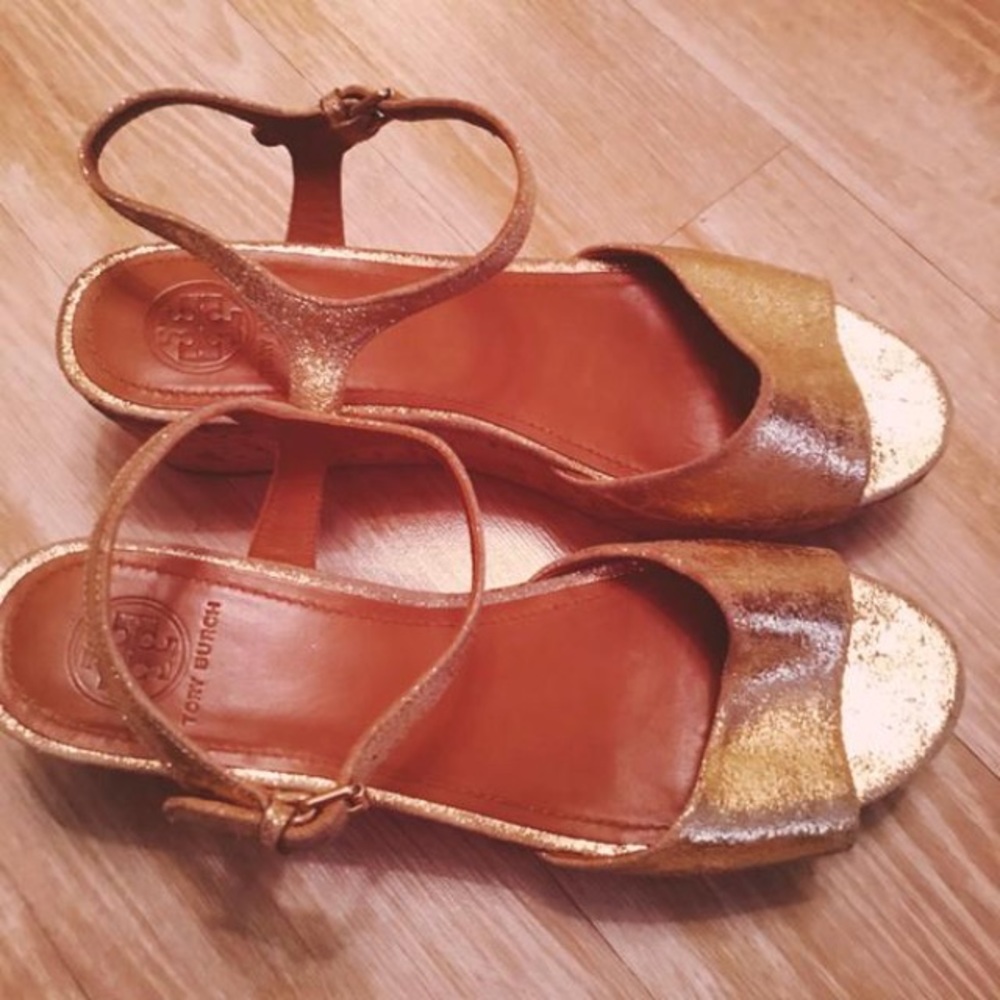 Tory Burch Gold Abena Sandal 9.5